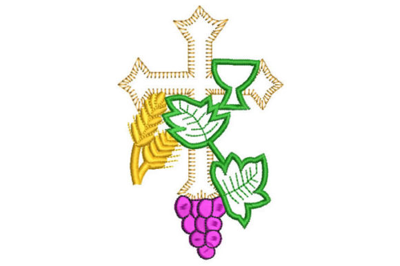Cross with Grapes and Wheat: A Holiday Embroidery Review
