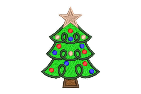 Review: Christmas Tree with Colored Lights Embroidery