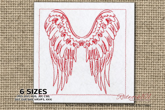 Reviewing Attractive Angel Wings for Embroidery